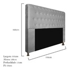 Cabeceira Estofada Brenda 195 Cm King Size Com Botonê Suede C