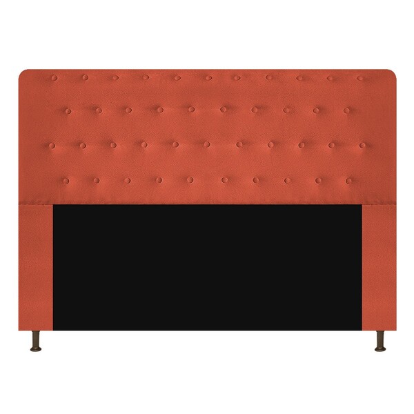 Cabeceira Estofada Brenda 195 Cm King Size Com Botonê Suede T