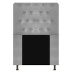 Cabeceira Estofada Brenda 90 Cm Solteiro Com Botonê  Suede Ci
