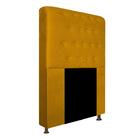 Cabeceira Estofada Brenda 90 Cm Solteiro Com Botonê  Suede Mo