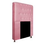 Cabeceira Estofada Brenda 90 Cm Solteiro Com Botonê  Suede Ro