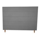 Cabeceira Estofada Cama Box 100 Cm Helena Suede Grafite