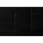 Cabeceira Estofada Cama Box 90 Cm Tóquio Suede Preto