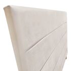 Cabeceira Estofada Cama Box Casal 138 Cm Helena Suede Bege