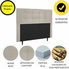 Cabeceira Estofada Cama Box Casal 140 Cm Atena Suede Suede Be