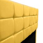 Cabeceira Estofada Cama Box Casal 140 Cm Bianca Suede Amarelo