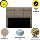 Cabeceira Estofada Cama Box Casal 140 Cm Gabriela Suede Cappu