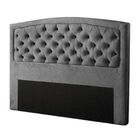 Cabeceira Estofada Cama Box Casal 140 Cm Jade Suede Cinza