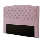 Cabeceira Estofada Cama Box Casal 140 Cm Jade Suede Rosê