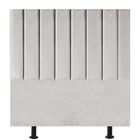 Cabeceira Estofada Cama Box Casal 140 Cm Karla Suede Cinza Cl