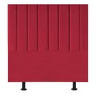 Cabeceira Estofada Cama Box Casal 140 Cm Karla Suede Vermelho