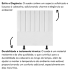 Cabeceira Estofada Cama Box Casal 140 Cm Laura Suede Branco