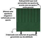 Cabeceira Estofada Cama Box Casal 140 Cm Laura Suede Verde
