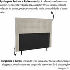 Cabeceira Estofada Cama Box Casal 140 Cm Lorena Suede Suede B