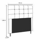 Cabeceira Estofada Cama Box Casal 140 Cm Lorena Suede Suede P