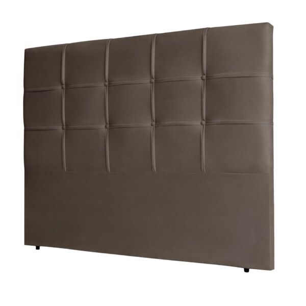 Cabeceira Estofada Cama Box Casal 140 Cm Luisa Corino Marrom