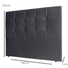 Cabeceira Estofada Cama Box Casal 140 Cm Luisa Corino Preto
