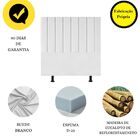 Cabeceira Estofada Cama Box Casal 140 Cm Maisa Suede Branco