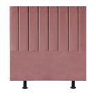 Cabeceira Estofada Cama Box Casal 140 Cm Maisa Suede Rosê