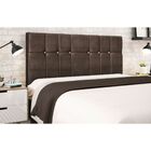 Cabeceira Estofada Cama Box Casal 140 Cm Maya Suede Marrom