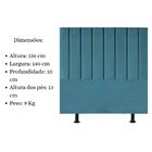 Cabeceira Estofada Cama Box Casal 140 Cm Sophia Carla Suede A