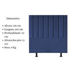 Cabeceira Estofada Cama Box Casal 140 Cm Sophia Carla Suede A
