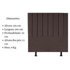 Cabeceira Estofada Cama Box Casal 140 Cm Sophia Carla Suede M