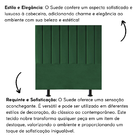 Cabeceira Estofada Cama Box Casal 140 Cm Taís Suede Verde
