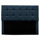 Cabeceira Estofada Cama Box Casal 160 Cm Ananda  Suede Azul M