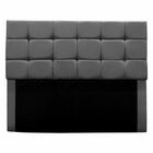 Cabeceira Estofada Cama Box Casal 160 Cm Ananda  Suede Cinza