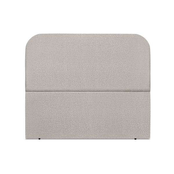 Cabeceira Estofada Cama Box Casal Alana 140cm Linho Cinza Cla