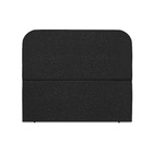 Cabeceira Estofada Cama Box Casal Alana 140cm Linho Preto
