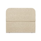 Cabeceira Estofada Cama Box Casal Alana 140cm Linho Preto