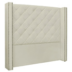 Cabeceira Estofada Cama Box Casal Alteza 140cm Corano Bege -