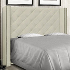 Cabeceira Estofada Cama Box Casal Alteza 140cm Corano Bege -