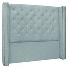 Cabeceira Estofada Cama Box Casal Alteza 140cm Linho Rústico