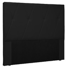 Cabeceira Estofada Cama Box Casal Aquilla 140cm Corano Preto