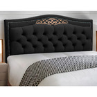 Cabeceira Estofada Cama Box Casal Belize 140cm Veludo Chumbo
