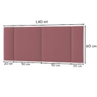 Cabeceira Estofada Cama Box Casal Com Led Splend 140 Cm Velud