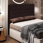 Cabeceira Estofada Cama Box Casal Diamond 140cm Com Frame Cor