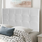 Cabeceira Estofada Cama Box Casal Fiorella 140cm Corino Branc