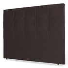 Cabeceira Estofada Cama Box Casal Fiorella 140cm Corino Marro