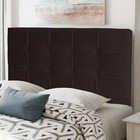 Cabeceira Estofada Cama Box Casal Fiorella 140cm Corino Marro