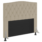 Cabeceira Estofada Cama Box Casal Greta 140cm Com Frame Coran