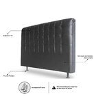 Cabeceira Estofada Cama Box Casal King Louise 195cm Corano Pr