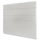 Cabeceira Estofada Cama Box Casal King Mia 195cm Corano Branc