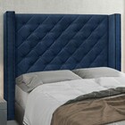 Cabeceira Estofada Cama Box Casal King Size Alteza 195cm Sued