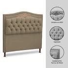 Cabeceira Estofada Cama Box Casal King Size Belize 195cm Cori