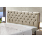 Cabeceira Estofada Cama Box Casal King Size Cristal 195cm Lin