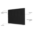 Cabeceira Estofada Cama Box Casal King Size Fiorella 195cm Su